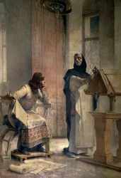 Louis IX (1214-1270), before becoming king of France, studied mathematics with Vincent de Beauvais at the abbey of Royaumont
