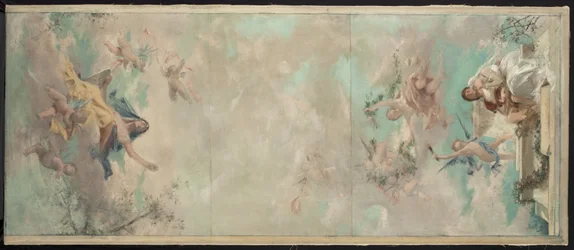 Sketch for the Marriage Hall of the Courbevoie Town Hall: The Protective Law of Hymen (Ceiling)
