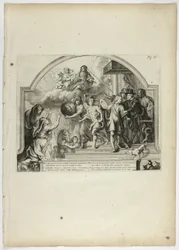 Philip IV Appointing Prince Ferdinand Governor of the Netherlands, plate 25 from Casperius Gevartius, Pompa Introitus Honori Serenissimi Principis Ferdinandi (Triumphal Entry of the Most Serene and Honorable Cardinal-Infante Ferdinand)