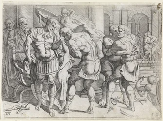 Reconciliation between Odysseus and the Ithacan rebels