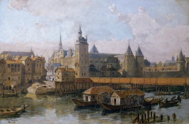 The Ile de la Cite and the Palais de Justice in the 16th century