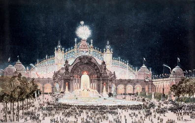 Universal Exhibition, View of the Palace of the Electricity and Water Castle, Paris