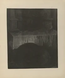 Illustration from the book The Black Death by Kittelsen, Th. and published by L.E. Tvedte (1901)
