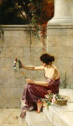 Wreath Maker on a Marble Step