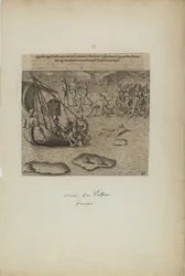 Appellit navis gallicai: qui inerant, redimunt a barbaris gossip pium... (from book, Americae, part three)