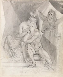 Prospero Watching Ferdinand and Miranda