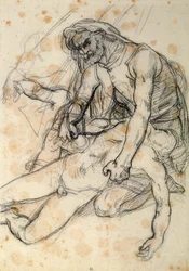 A Father Holding the Body of His Son