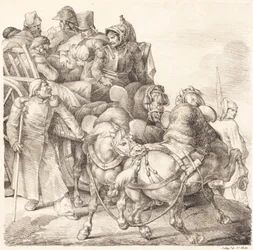 Cart Filled with Wounded Soldiers