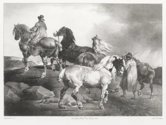 Horses Being Led to the Fair