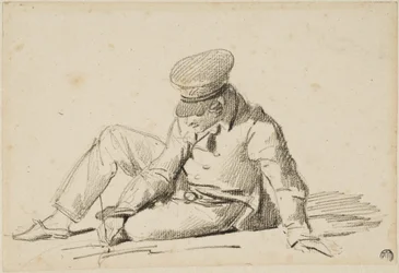Boy Drawing on the Street
