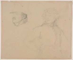 Study of Two Soldiers, 1818-1819