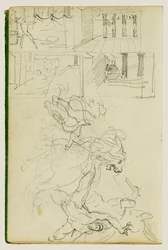 Two Compositional Studies of a Lion Hunt