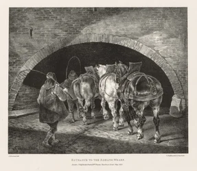 Various Subjects Drawn from Life and on Stone: Entrance to Adelphi Wharf