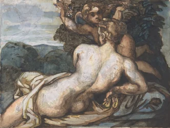 Venus and Cupid in a Landscape (after Annibale Carracci)