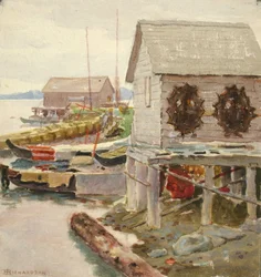 Drying Skins, Sitka
