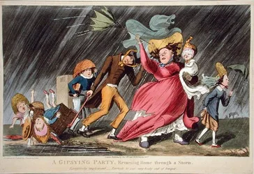 A Gipsying Party Returning Home Through a Storm, published by Thomas McLean, London