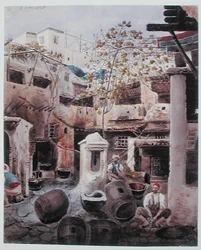A Dyeworks, Rue du Divan, Algiers, c.1835