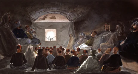 Puppet Show in a School in Algeria, c.1830