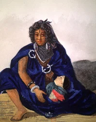 Witch of the Bled pulling a little boy