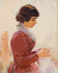 Girl in Red, Sewing
