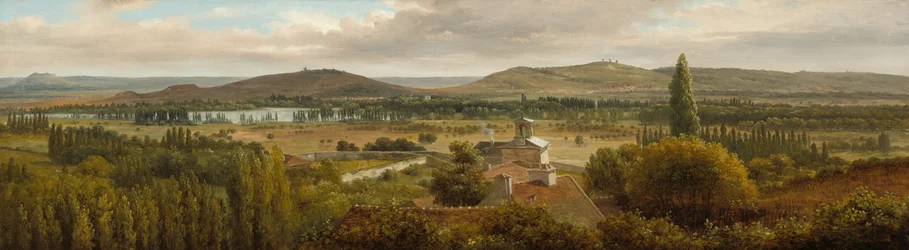 Panoramic Landscape Near the River Moselle