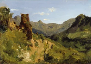 Valley in the Auvergne Mountains