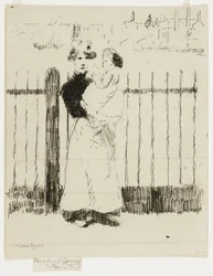 Emma and Her Baby, Chelsea Embankment