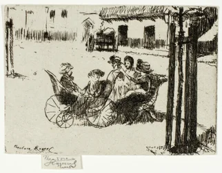 Little Girls and Perambulators, Chelsea Embankment