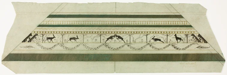 Stag and Flower Pattern Frame (bottom frame section)
