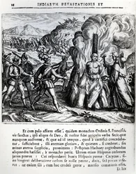 The Burning of Hatuey by the Spaniards at Yara, Cuba, on February 2, 1512
