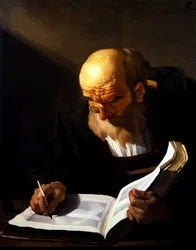 Old Man Writing