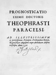 Title Page of Prognosticatio Eximii Doctoris Paracelsi