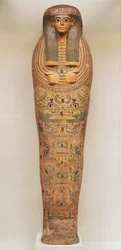 Egyptian Coffin of an Unnamed Person Decorated with Ritual Scenes, c.1050 BC