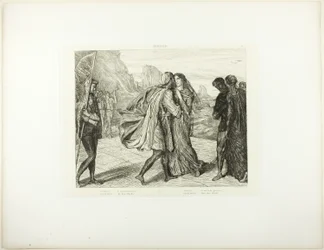 O My Fair Warrior!, plate 5 (act 2, scene 1) from Othello