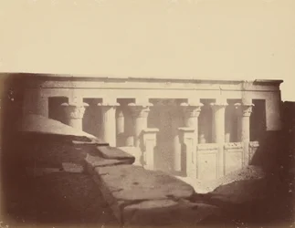Front View of the Main Room of the Temple of Edfu