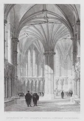 Interior of the Chapter House, Lincoln Cathedral