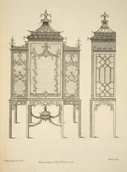 Design for a China Case, Published 1753 (Engraving)