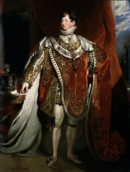 Portrait of King George IV of England (detail)