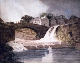 Bridge and Waterfall