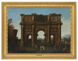 An architectural capriccio with the Arch of Constantine