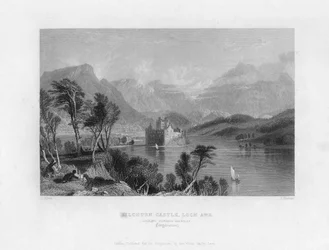 Kilchurn Castle, Loch Awe, looking towards Dalmally, Argyleshire, 19th century
