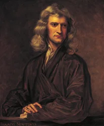 Portrait of Isaac Newton, after the original by Sir Godfrey Kneller of 1689