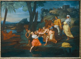 Moses saved from the waters