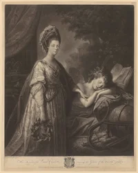 Queen Charlotte Awakens the Genius of the Fine Arts