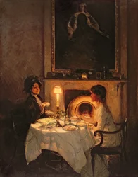 A Caller, Candlelight and Tea
