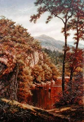Summer Day on a Mountain Lake