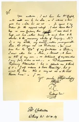 Letter from Thomas Chatterton to William Barrett