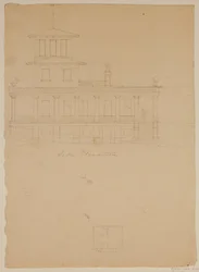 Side Elevation of Proposed Villa at Catskill