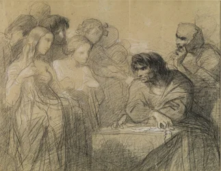The love of gold (The thirst for gold) (study)
