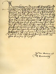Letter from Thomas Cranmer to Thomas Cromwell, Ford, 13th August 1537